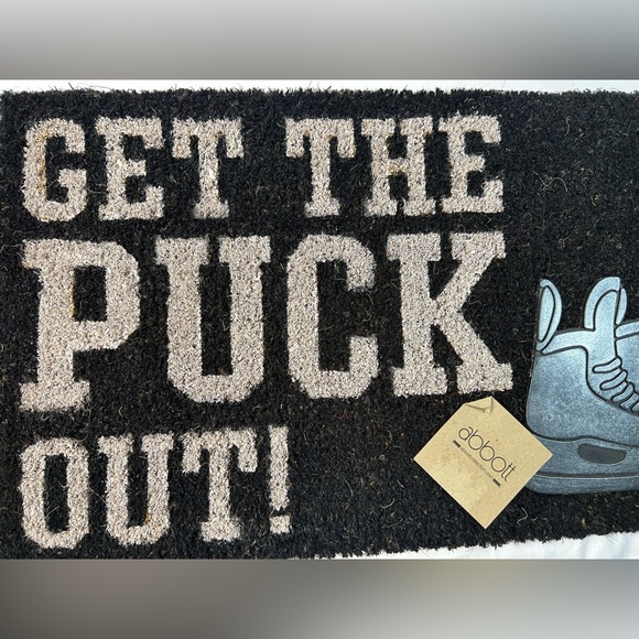 "GET THE PUCK OUT" Doormat / Heavy Duty - Picture 3 of 12